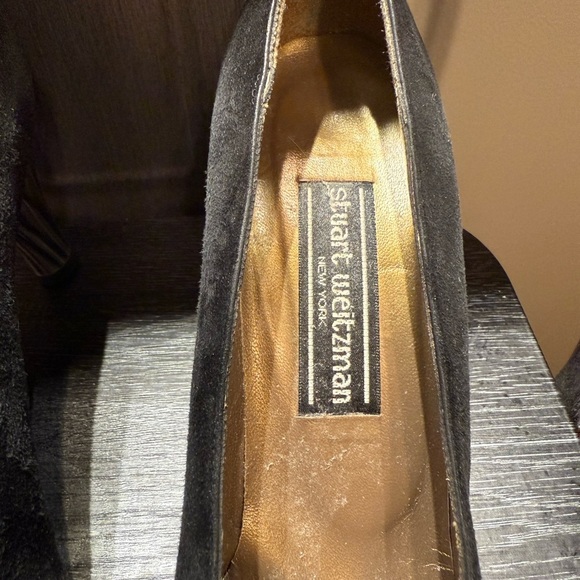 Stuart Weitzman Black Suede Heels - Picture 5 of 14